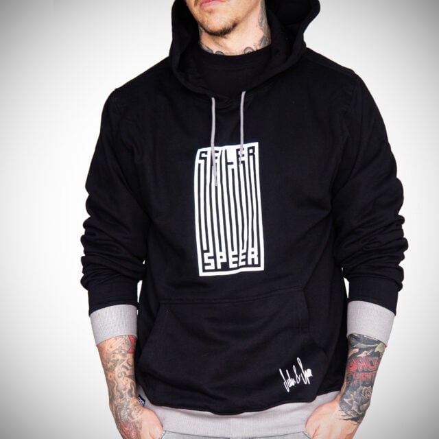Hoodie Sweatshirt "Barcode" frontprint