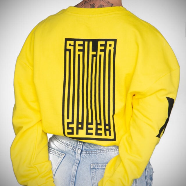 Girly Sweatshirt "Barcode" GELB